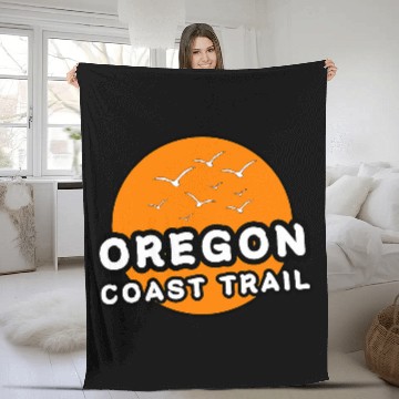 Discover Oregon Coast Trail OCT US West Coast Hiking Pilgrims Fleece Blankets