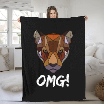 Discover Lion Pet OMG Mountain Lion Boulder Colorado Meme Official Baseball Tees Fleece Blankets