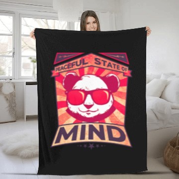 Discover Panda Pet Peaceful State of Mind Cute Pandas Baseball Tees Fleece Blankets