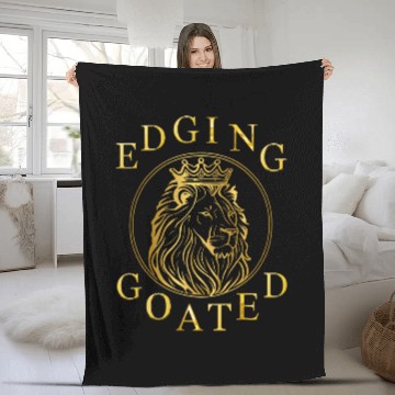 Discover Lion Pet Edging Goated Sigma Lion Ironic Brainrot Meme 4 Zip Fleece Blankets