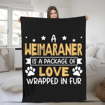 Discover A Package Of Love Wrapped In Fur Weimaraner Baseball Tees Fleece Blankets
