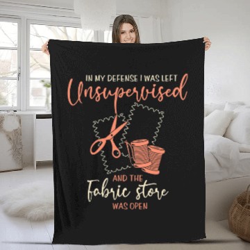 Discover Sewing Machine Funny Sewing Quilting Left Unsupervised Baseball Tees Fleece Blankets