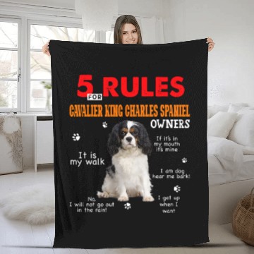 Discover 5 Rules For Cavalier King Charles Spaniel Owners Fleece Blankets