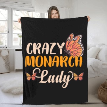 Discover crazys Monarch Lady Fleece Blankets
