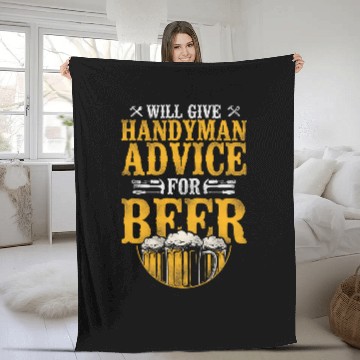 Discover Beer Fun Handyman Beer vintages Will Give Handyman Advice For Beer Baseball Tees Fleece Blankets