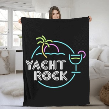 Discover Wines Fun Cocktail Hour Yacht Rock Fleece Blankets