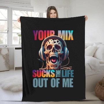 Discover 1200 1210 Turntable Classically Trained DJ Turntablist Fleece Blankets