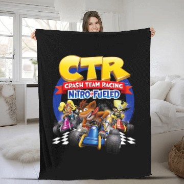 Discover Crash Bandicoot 2CTR Group Racing Fleece Blankets