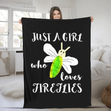 Discover Just A Girl Who Loves Fireflies Beetle Zip Fleece Blankets