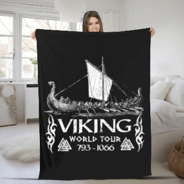 Discover Viking World Tour Viking Warrior Zip Fleece Blankets
