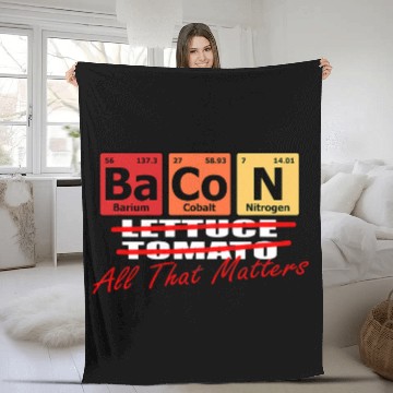 Discover Lacrosse Gift BACON Lettuce Tomato 2All That Matters Fleece Blankets