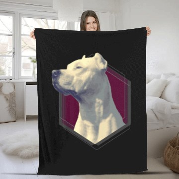 Discover Argentine Mastiff T   Dogo Argentino Fleece Blankets Zip Fleece Blankets