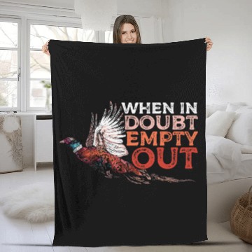 Discover Pheasant Hunting Humor a Pheasant Lover or Hunter Zip Fleece Blankets