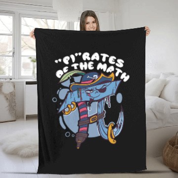 Discover Funny Pirate Happy Pi Day Math Geek Pirate Lover Zip Fleece Blankets