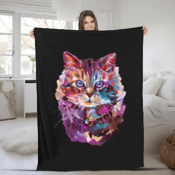 Discover Cute Maine Coon Cat Lovers Baseball Tees Fleece Blankets