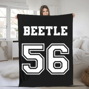 Discover Jersey Style Beetle 56 1956 Old School Bug Bus Fleece Blankets
