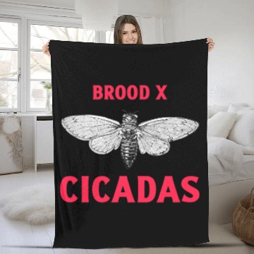 Discover Cicada Cicadas Cicadidae Insects Entomology Brood X Bugs 22 Fleece Blankets