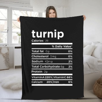 Discover Turnip Nutrition Facts Funny Thanksgiving Costume Baseball Tees Fleece Blankets