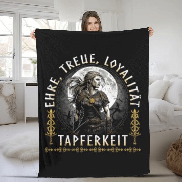 Discover Viking Women Guidelines Viking Womens Shield Maid Fleece Blankets