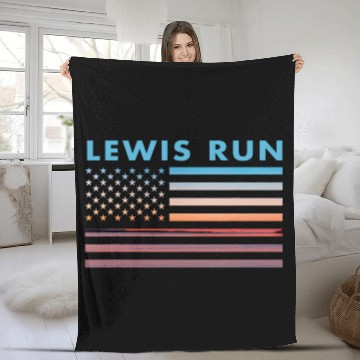 Discover vintages Sunset American Flag Lewis Run Pennsylvania Baseball Tees Fleece Blankets