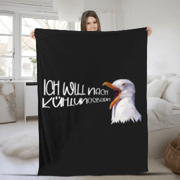 Discover Cooling born Baltic Sea Bath Coast Seagull Seagulls Zip Fleece Blankets