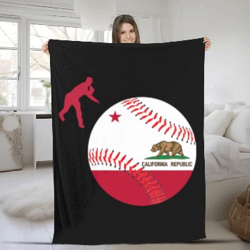 Discover californias High School Baseball Pitcher Cali Pitching Coach Baseball Tees Fleece Blankets