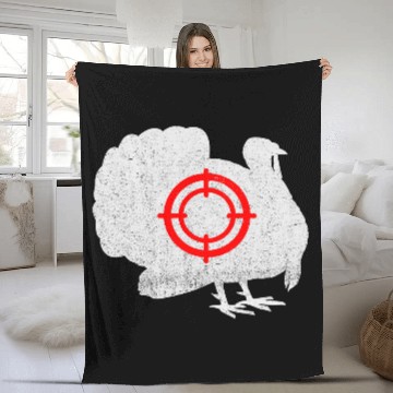 Discover Turkey Hunting Thanksgiving Dinner targets Turkey Hunter Baseball Tees Fleece Blankets