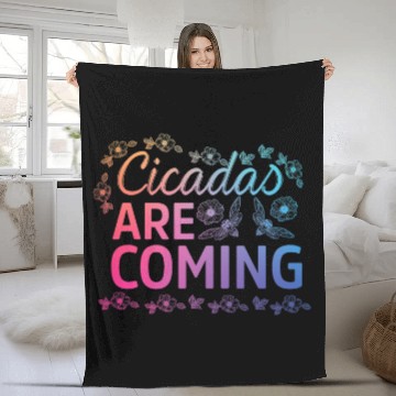 Discover Cicadas are coming Brood X swarm 2usa Insect cicada 21 Fleece Blankets