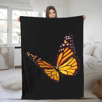 Discover Cute Monarch Butterfly Art Garden Butterflies Fleece Blankets