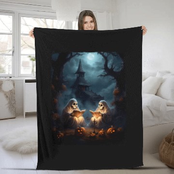 Discover vintages Boo Halloween Camping Reading Teacher Books ghosts 1 Baseball Tees Fleece Blankets