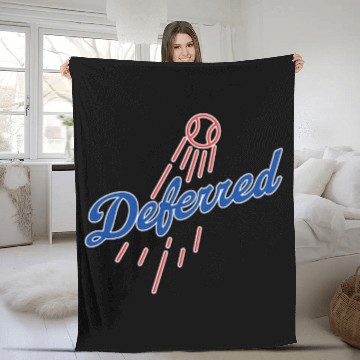 Discover 2024 Deferred Baseball Pitcher Baseball Tees Fleece Blankets