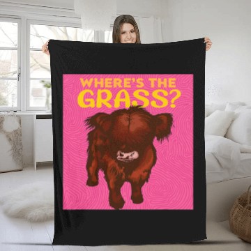 Discover Cow Lover Cute Highland Cow 21 Zip Fleece Blankets