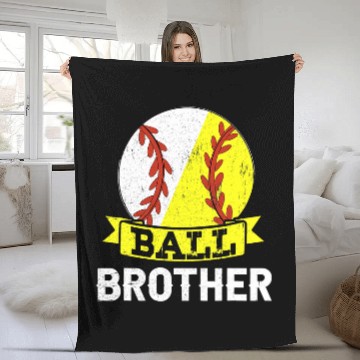 Discover Ball Brother Baseball Softball Team Sports Fleece Blankets
