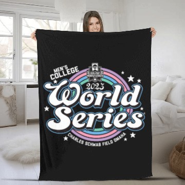 Discover College World Series Baseball Stars Officially Licensed Fleece Blankets