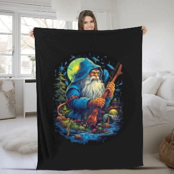 Discover Mystic Wizard Gnome Fishing Enchanted Forest Phone Accessory 1 Baseball Tees Fleece Blankets