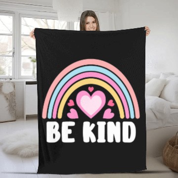 Discover Be Kind Bully Prevention Baseball Tees Fleece Blankets