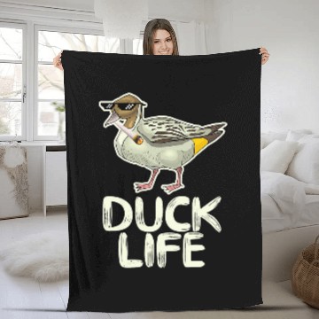 Discover Duck Pet Life Thug Life Gagster Serial Chiller Duck Cool Fun Fleece Blankets