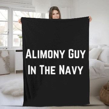 Discover ALIMONY GUY In The Navy Fleece Blankets
