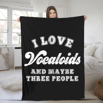Discover Funny Vocaloid Lover Sarcastic Anime Manga Introvert Gift Fleece Blankets