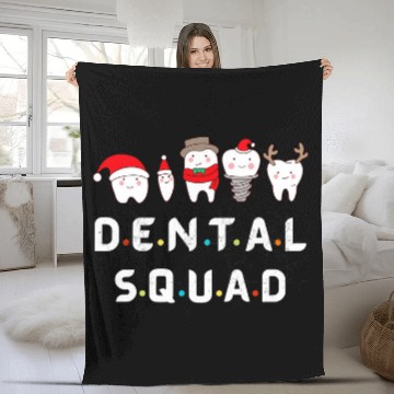 Discover Dental Squad New Year 2Merry Christmas Dental Assistant Baseball Tees Fleece Blankets