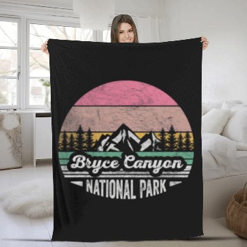 Discover vintages Retro Bryce Canyon National Park Sunset Adventure 3 Baseball Tees Fleece Blankets