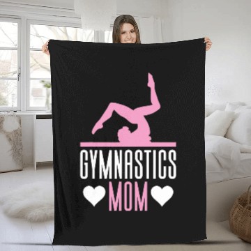 Discover Gymnastics Mom For Gymnast Women 2 Fleece Blankets