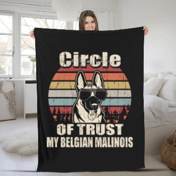 Discover Circle Of Trust My Belgian Malinois vintages Retro Baseball Tees Fleece Blankets