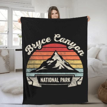 Discover vintages Retro Bryce Canyon National Park Sunset Adventure 7 Baseball Tees Fleece Blankets