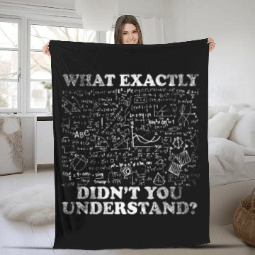 Discover Funny Science Physics Math Mathematics Formulas Fleece Blankets
