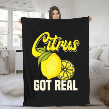 Discover Citrus Got Real 2I Waiter Gift Fleece Blankets