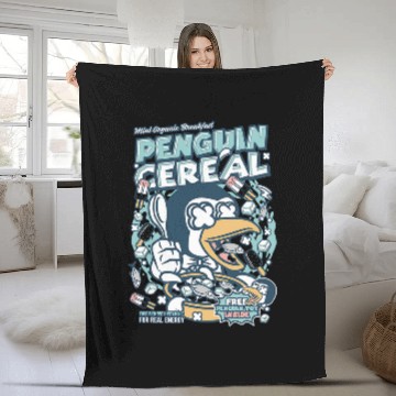 Discover Penguin Pet Cereal Baseball Tees Fleece Blankets