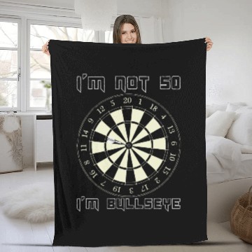 Discover Cricket Pub Game Bullseye Precision Dartist Bar Throw Darts Fleece Blankets