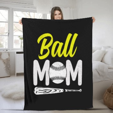 Discover Baseball Mom Ball Mom Mother Softball Cheer Mom 2 Baseball Tees Fleece Blankets
