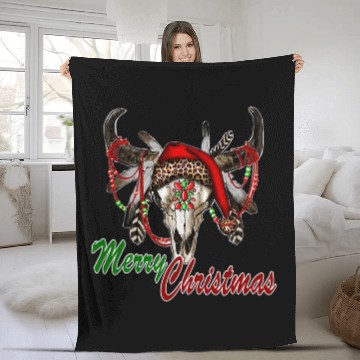 Discover western country boho turquoise bull skull merry christmas Baseball Tees Fleece Blankets